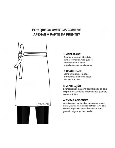 Avental de Cintura Cinza Couro Preto Legítimo...