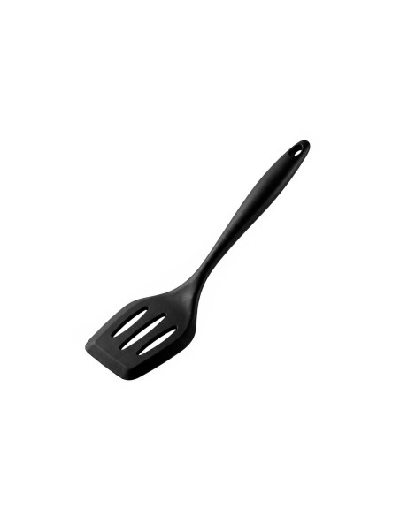 Espatula Silicone Perfurada Utensilios de Cozinha Preto