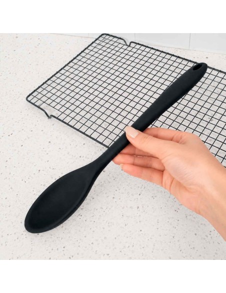 Colher de Silicone Utensilios de Cozinha Preto