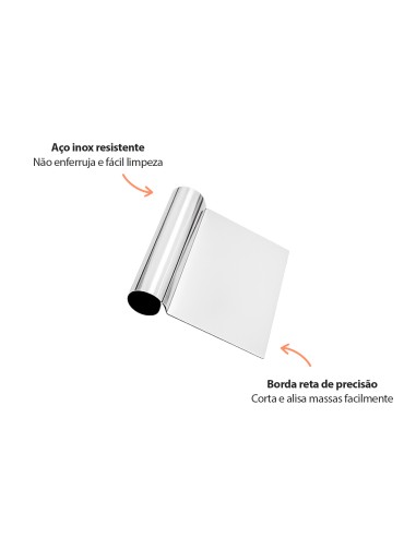 Espatula Raspadora Inox Multiuso Alisa Corta...