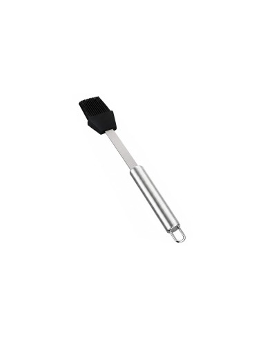 Pincel Culinário Silicone Inox Preto...