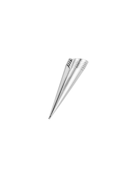 Forma Canudinho Inox Cone Modelador Massa Confeitaria 6un