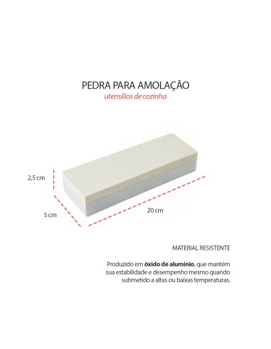 Pedra de Amolar e Afiar Facas 120 240 Dupla...