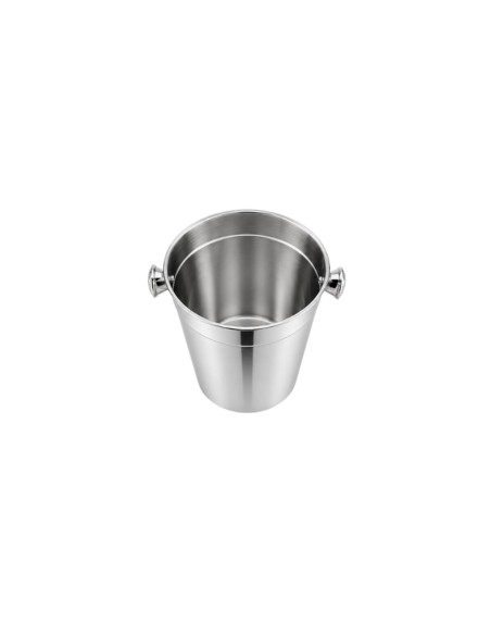 Balde de Gelo Pequeno Alças Aço Inox Restaurante Bar 900ml
