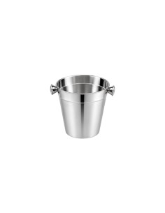 Balde de Gelo Pequeno Alças Aço Inox Restaurante Bar 900ml