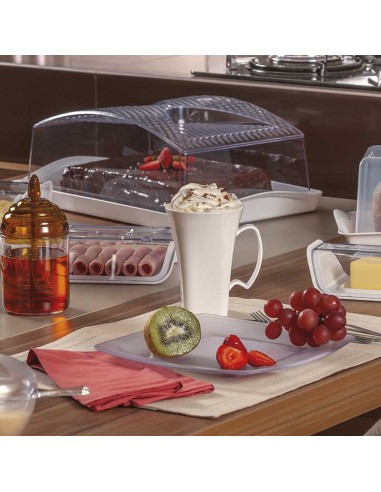 Caneca Preta Cappuccino 400ml Plastico BPA Free