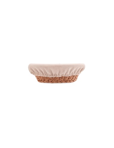 Cesta de Pães Frutas Redonda Rattan Forro Mesa...