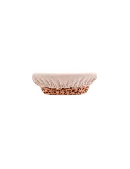 Cesta de Pães Frutas Redonda Rattan Forro Mesa Posta Cafe
