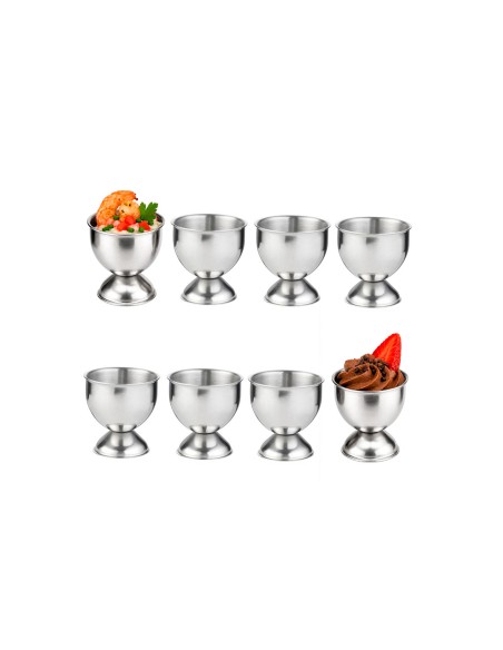 Taça Mini Inox Finger Food Aperitivos Entradas Suporte 8un