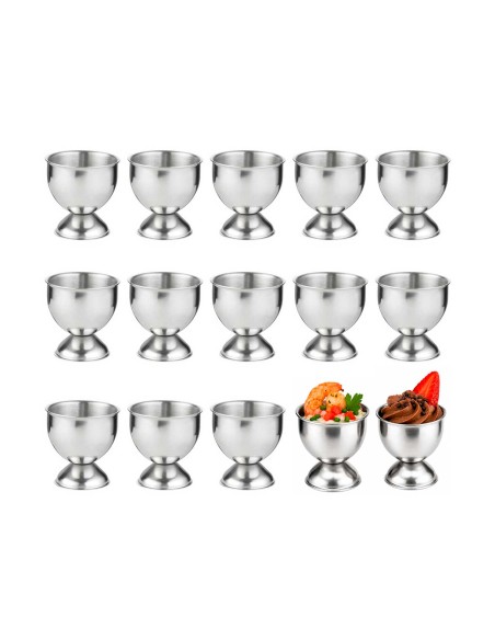 Taça Mini Inox Finger Food Aperitivos Entradas Suporte 30un