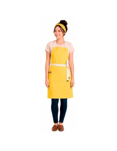 Avental Amarelo Algodao Unissex Restaurante Salao Artesanato 2