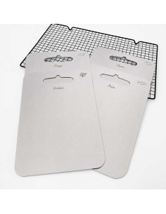 Tábua Corte Carne Frango Peixe Verdura Cozinha Aço Inox 4un 2