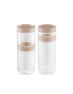 Pote Organizador Porta Mantimentos Transparente Tampa...