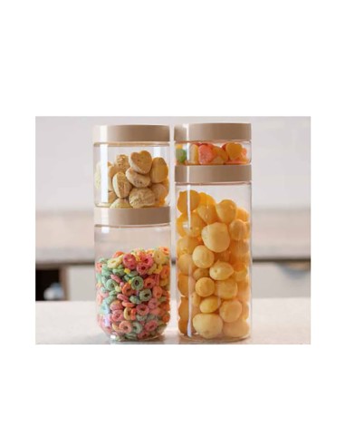 Pote Organizador Porta Mantimentos Transparente...