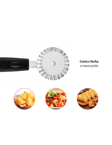 Cortador de Massas Carretilha Inox Corta e...