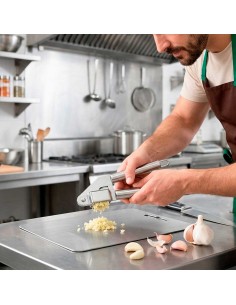 Espremedor de Alho Aço Inox Triturador Manual Cozinha 2