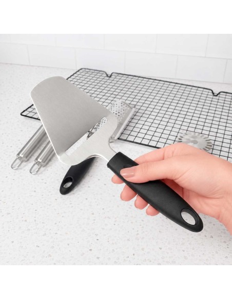 Fatiador de Queijo Cortador Frios Plaina Aço Inox Cabo Preto