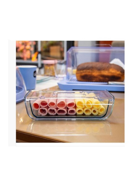 Porta Frios Queijeira Tampa Pote Transparente