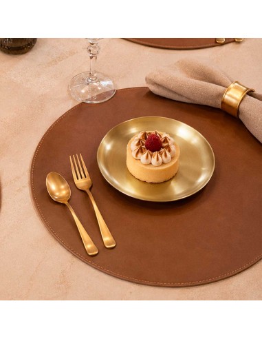 Prato Raso Dourado Sobremesa Lanche Buffet Aço...