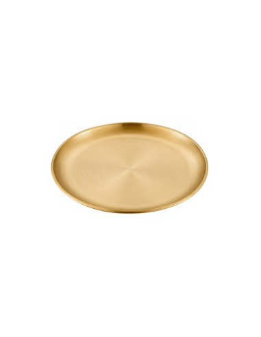 Prato Raso Dourado Bandeja Servir Buffet...