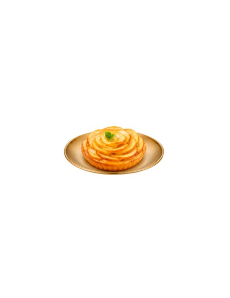 Prato Raso Dourado Sobremesa Lanche Buffet Aço Inox 17cm