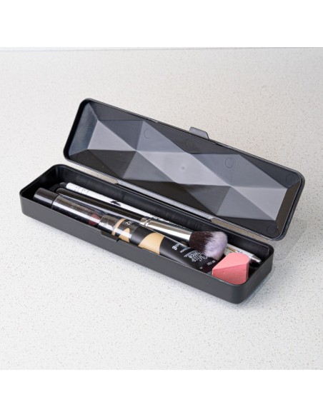 Estojo Preto Multiuso Porta Oculos Talheres Maquiagem