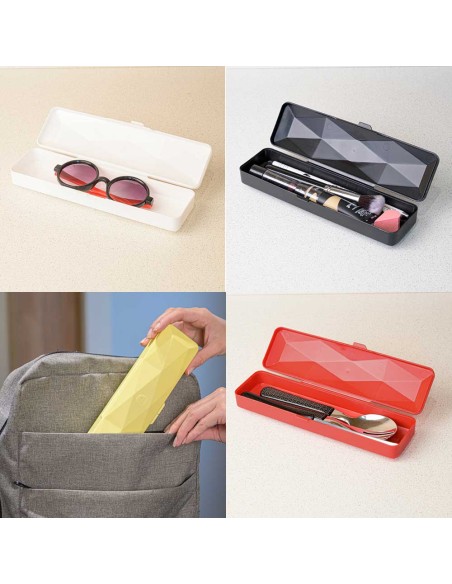 Estojo Preto Multiuso Porta Oculos Talheres Maquiagem