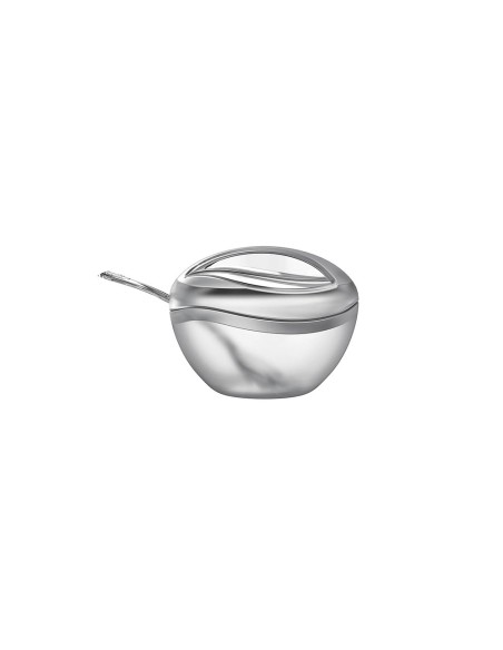 Açucareiro com Tampa e Colher Porta Açucar Transparente