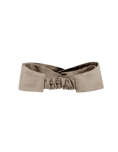 Faixa de Cabelo Turbante Bandana Bege Chef...