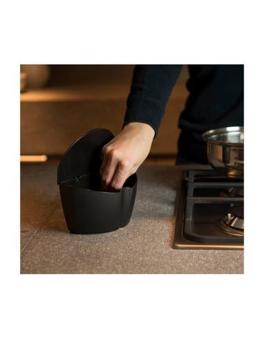 Saleiro Preto com Tampa Porta Condimentos 500ml