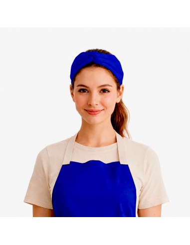 Faixa de Cabelo Turbante Bandana Azul Royal...