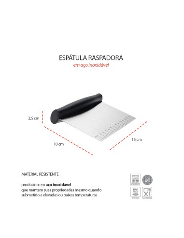 Espatula Multiuso Inox Raspadora Alisa Corta...