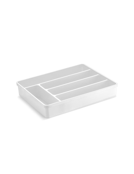 Porta Talheres Organizador de Gaveta Separador Branco