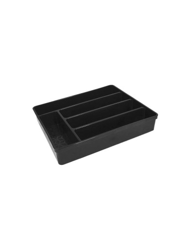 Porta Talheres Organizador de Gaveta Separador Preto