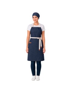Avental Jeans Azul Alça Algodao Cru Cozinha Bar Jardinagem 2