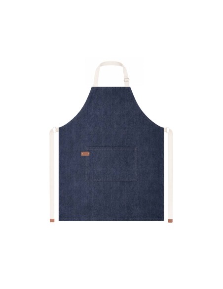 Avental Jeans Azul Alça Algodao Cru Cozinha Bar Jardinagem