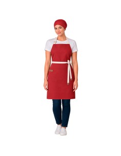 Avental Vermelho Algodao Cru Cozinha Pintura Artesanato 2