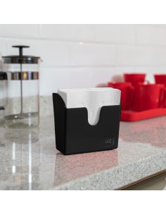 Porta Guardanapo de Mesa Preto Compacto Bar Restaurante 2