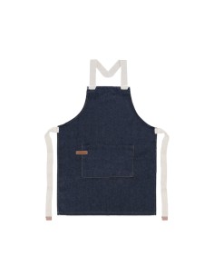 Avental Jeans Azul Alça Algodao Cru Cozinha Bar Jardinagem 2