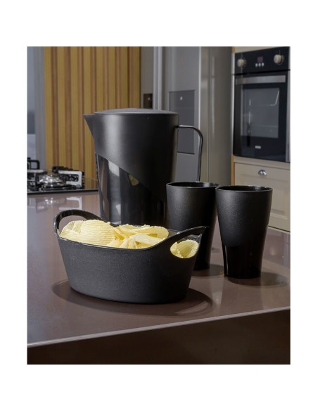 Cesta Pao Cestinha Cesto Organizador Preto Bar Petisco BPA Free