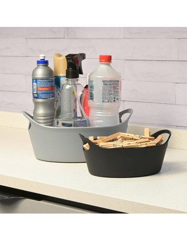 Cesta Pao Cestinha Cesto Organizador Preto Bar...