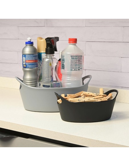 Cesta Pao Cestinha Cesto Organizador Preto Bar Petisco BPA Free