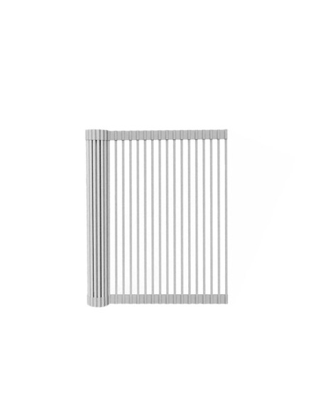 Esteira de Pia Escorredor Dobravel Inox e Borracha 37cm