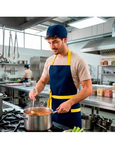 Bandana Azul Marinho Chef de Cozinha Touca...