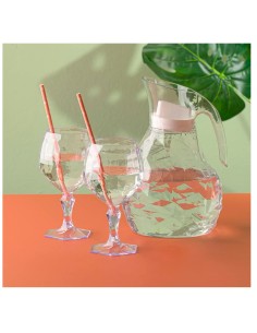 Jarra de Suco Transparente 2,3L Craquelado PS BPA Free 2