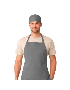 Bandana Cinza Chef de Cozinha Touca Unissex Ajustavel 2