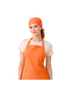 Bandana Laranja Chef de Cozinha Touca Unissex Ajustavel 2