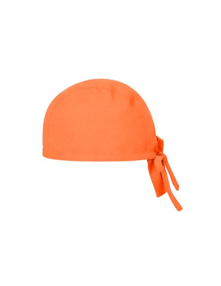 Bandana Laranja Chef de Cozinha Touca Unissex Ajustavel