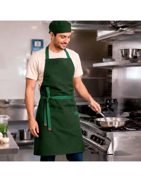 Bandana Verde Escuro Touca Cozinha Bar Ajustavel Unissex