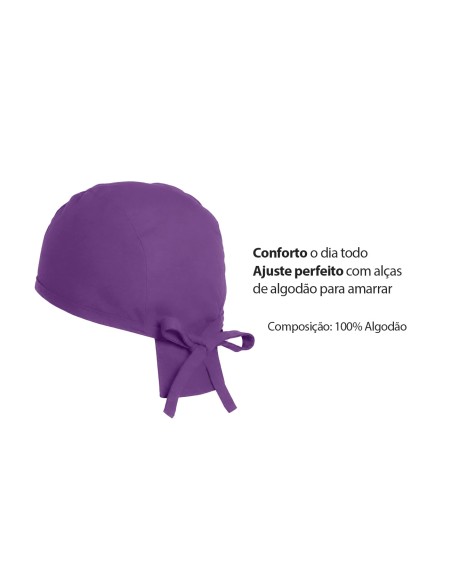 Bandana Touca Cozinha Roxo Açai Sorveteria Bar Restaurante